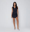 Falda Short Corta Con Botones