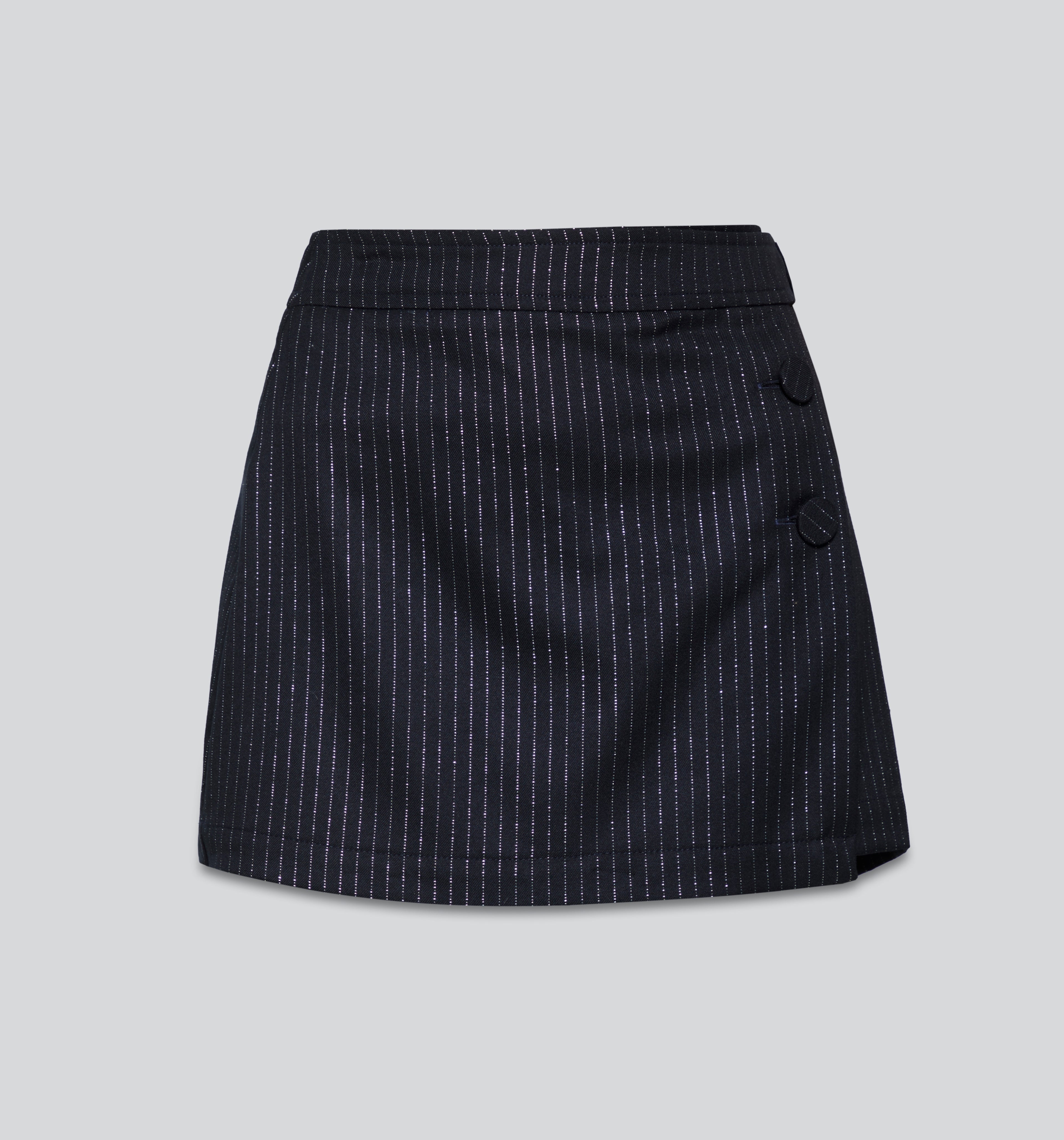 Falda Short Corta Con Botones