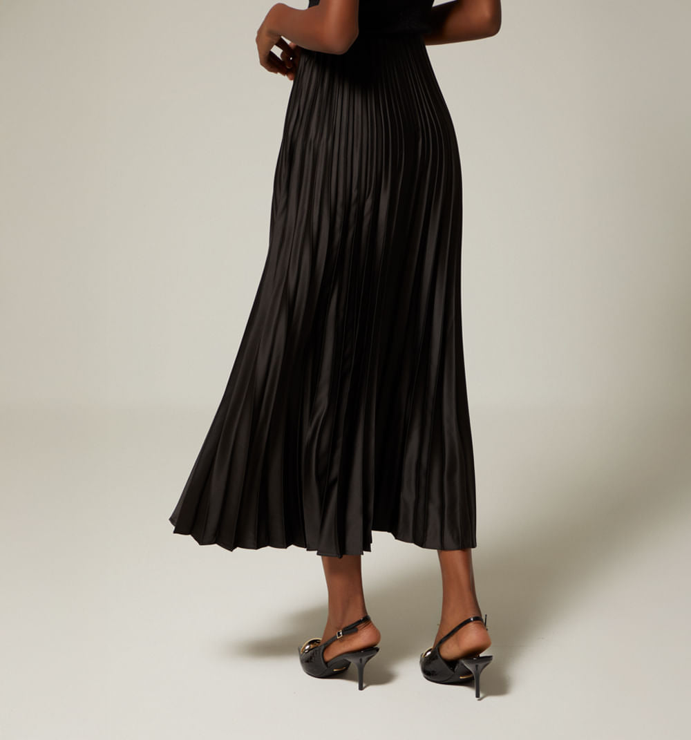 Falda Larga Plisada