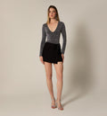 Falda Short Con Cruce De Tiras