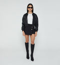 Falda Short Corta Con Botones