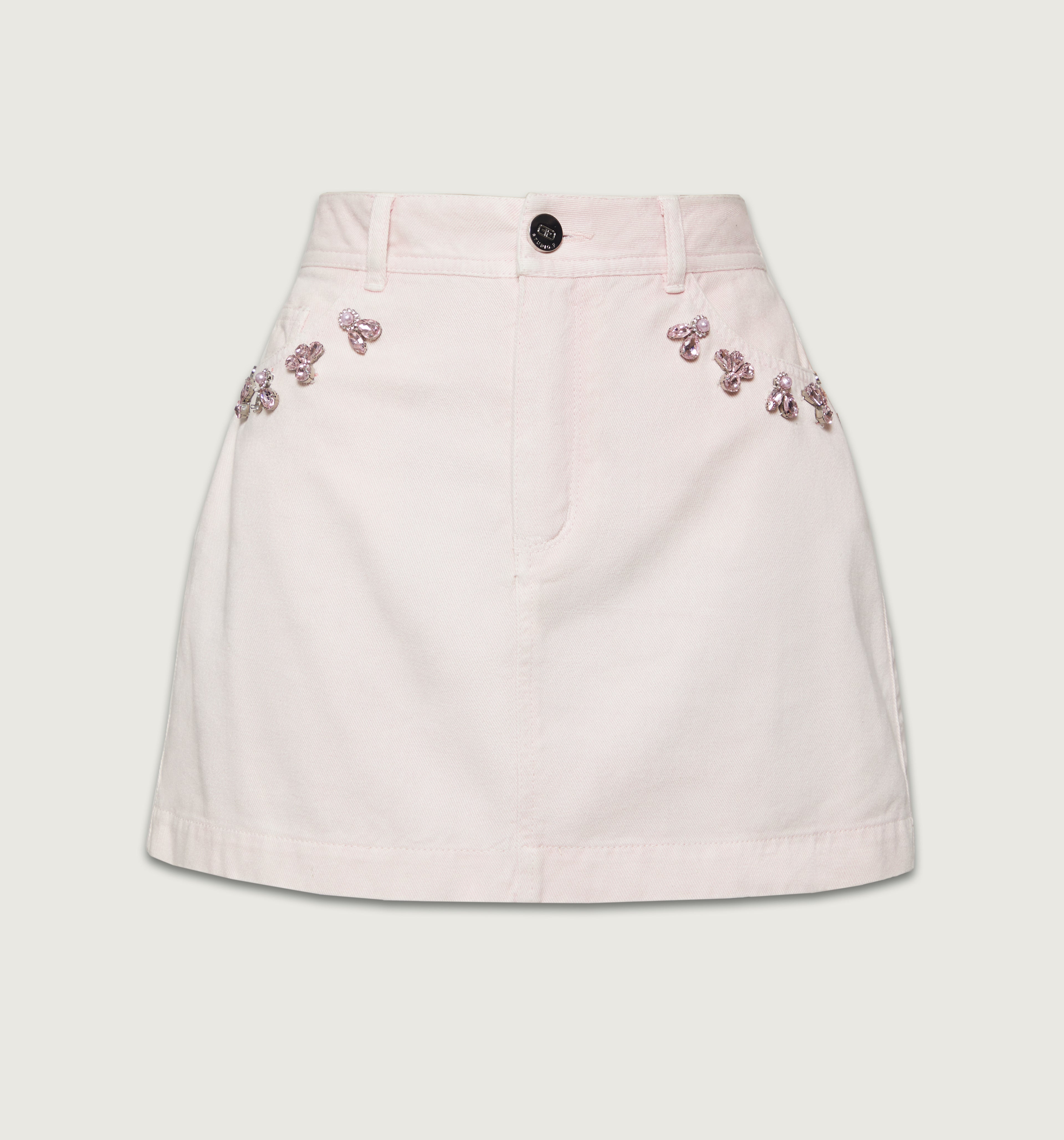 Falda Corta Con Cristales