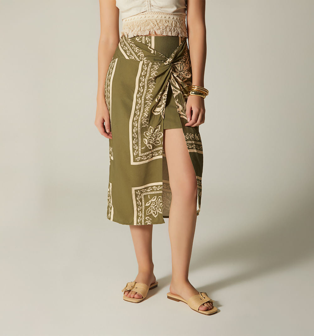 Falda Midi Wrap