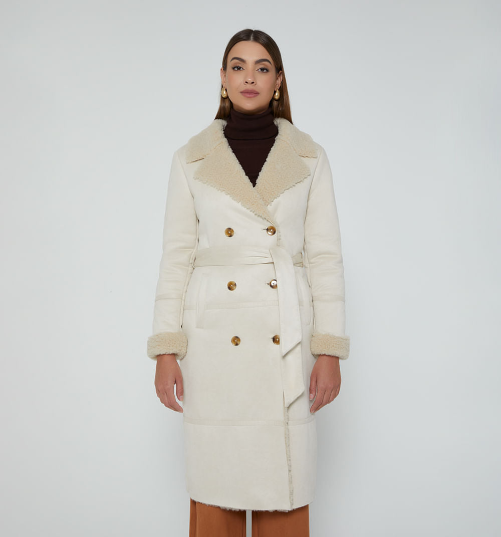 Gaban En Suede Con Interior En Teddy