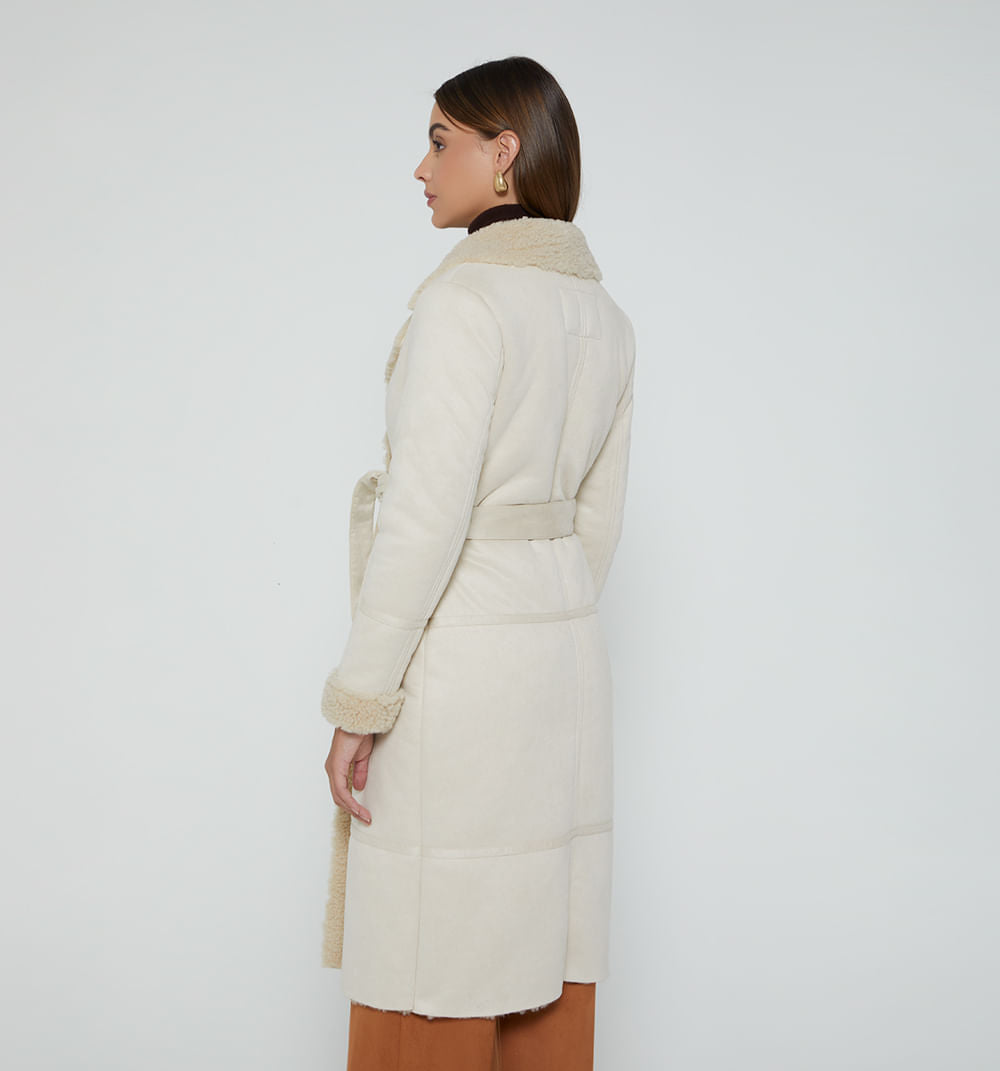 Gaban En Suede Con Interior En Teddy