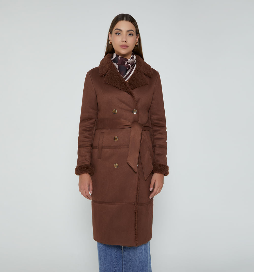 Gaban En Suede Con Interior En Teddy