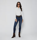 Jean Skinny Cinco Bolsillos Con Correa