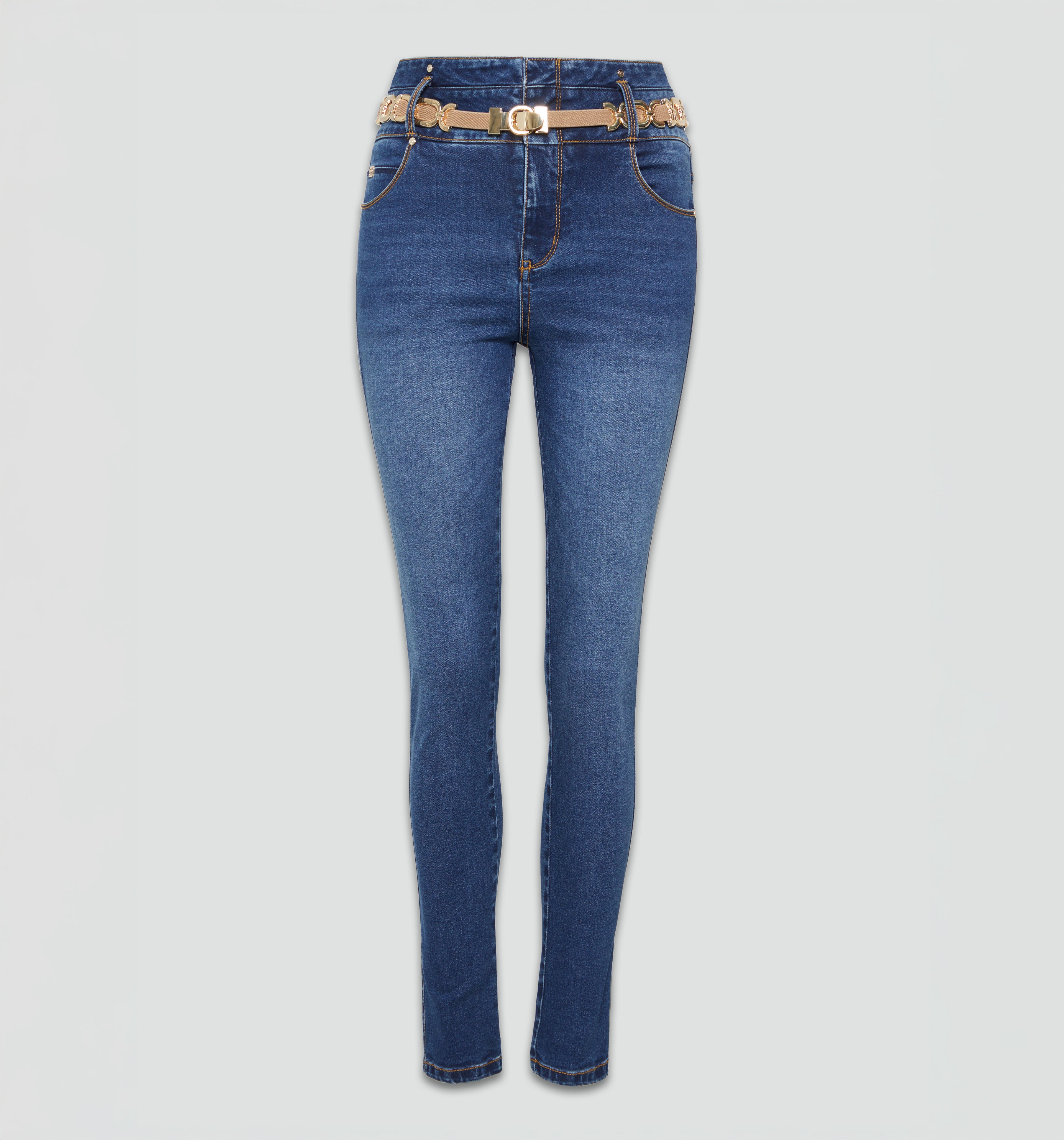 Jeans Ultraslim Super Alto Correa