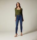 Jean Ultraslim Tiro Alto Borla Cadena