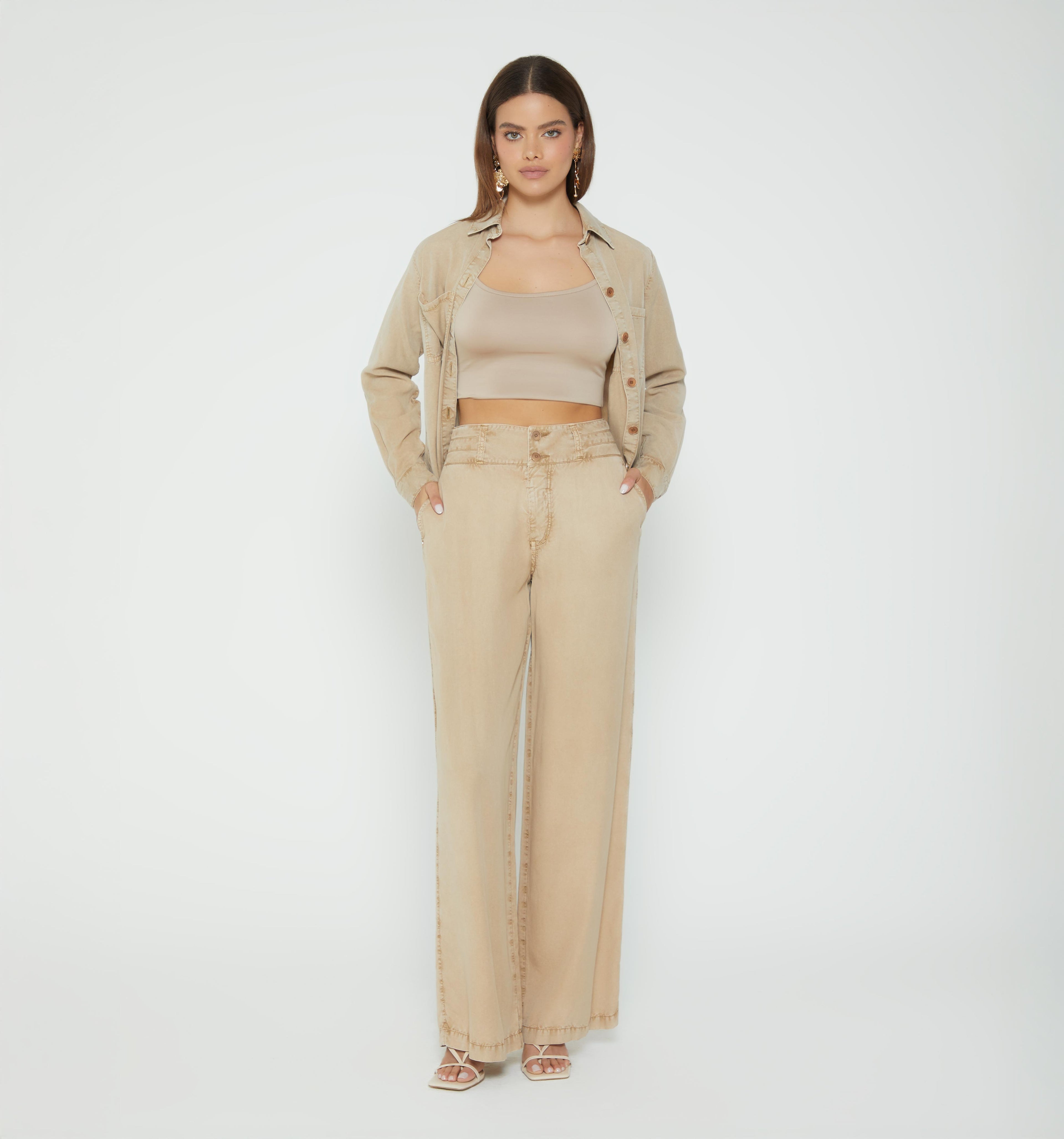 Jean Palazo Tiro Alto - Beige
