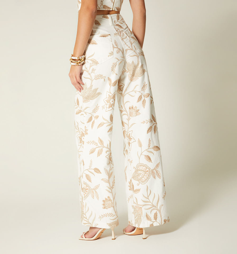 Jean Palazo En Jacquard Con Cordon