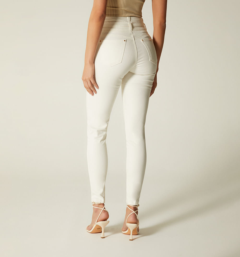 Jeggins Tiro Super Alto Correa En Tela