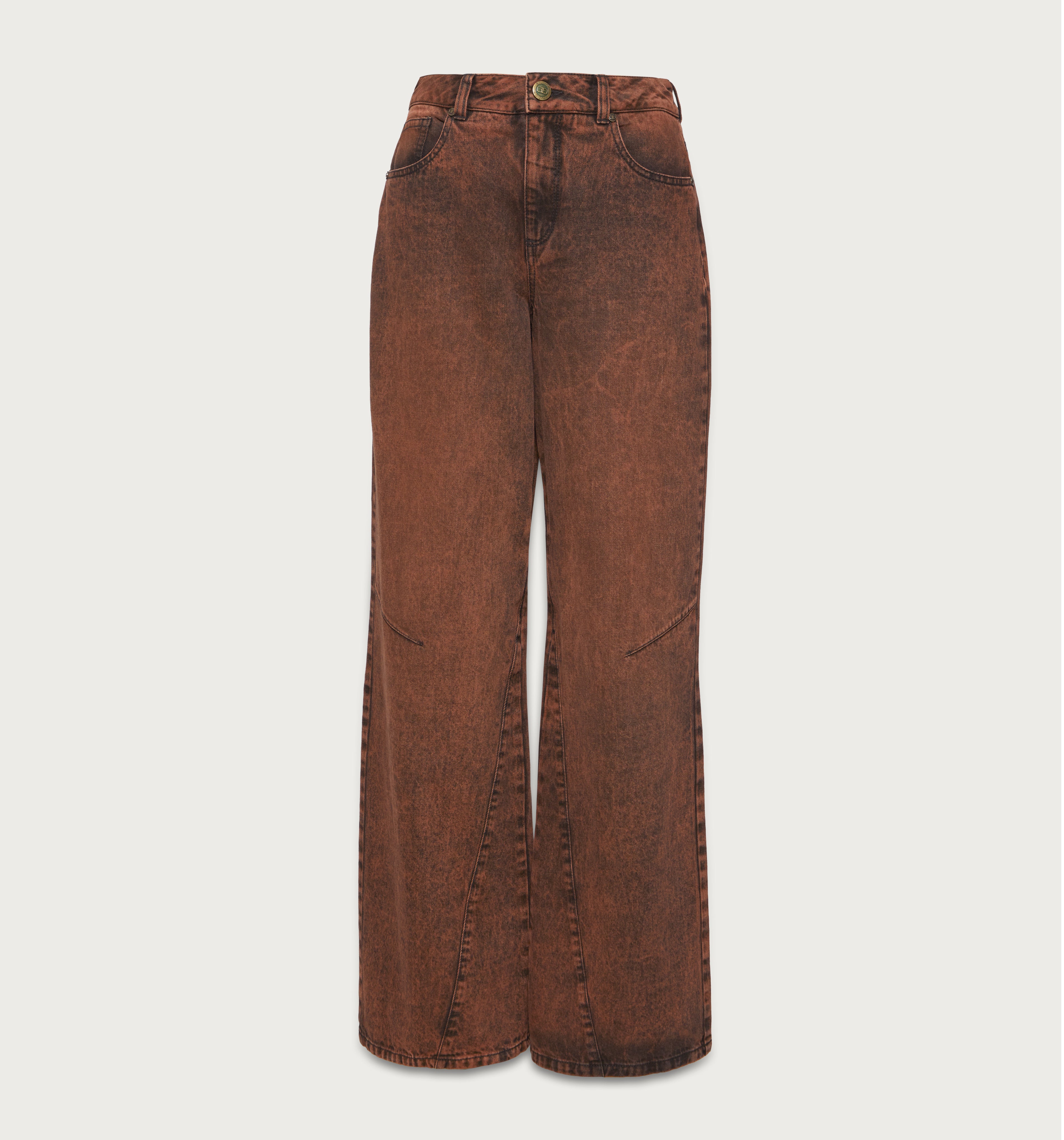 Jean Wide Leg Corte En Piernas.