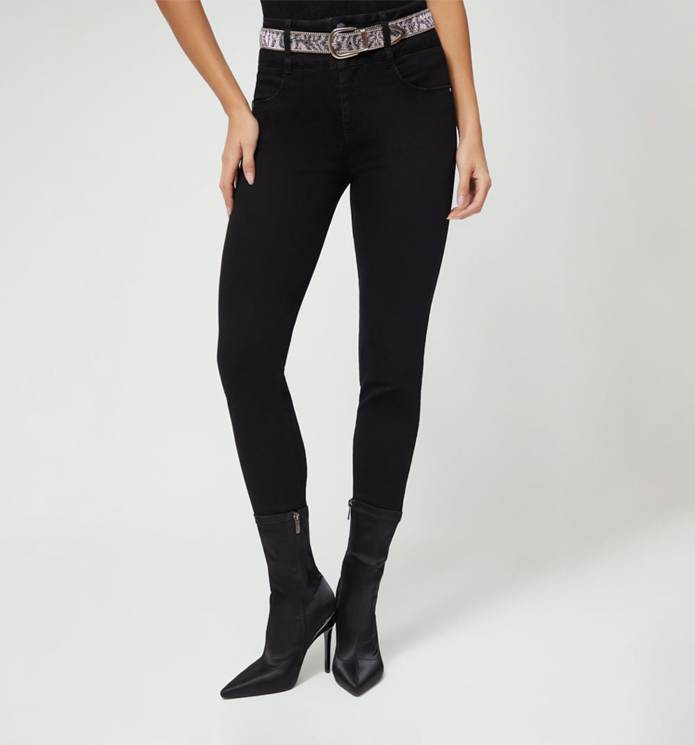 Jean Ultraslim Tiro Super Alto Ribete