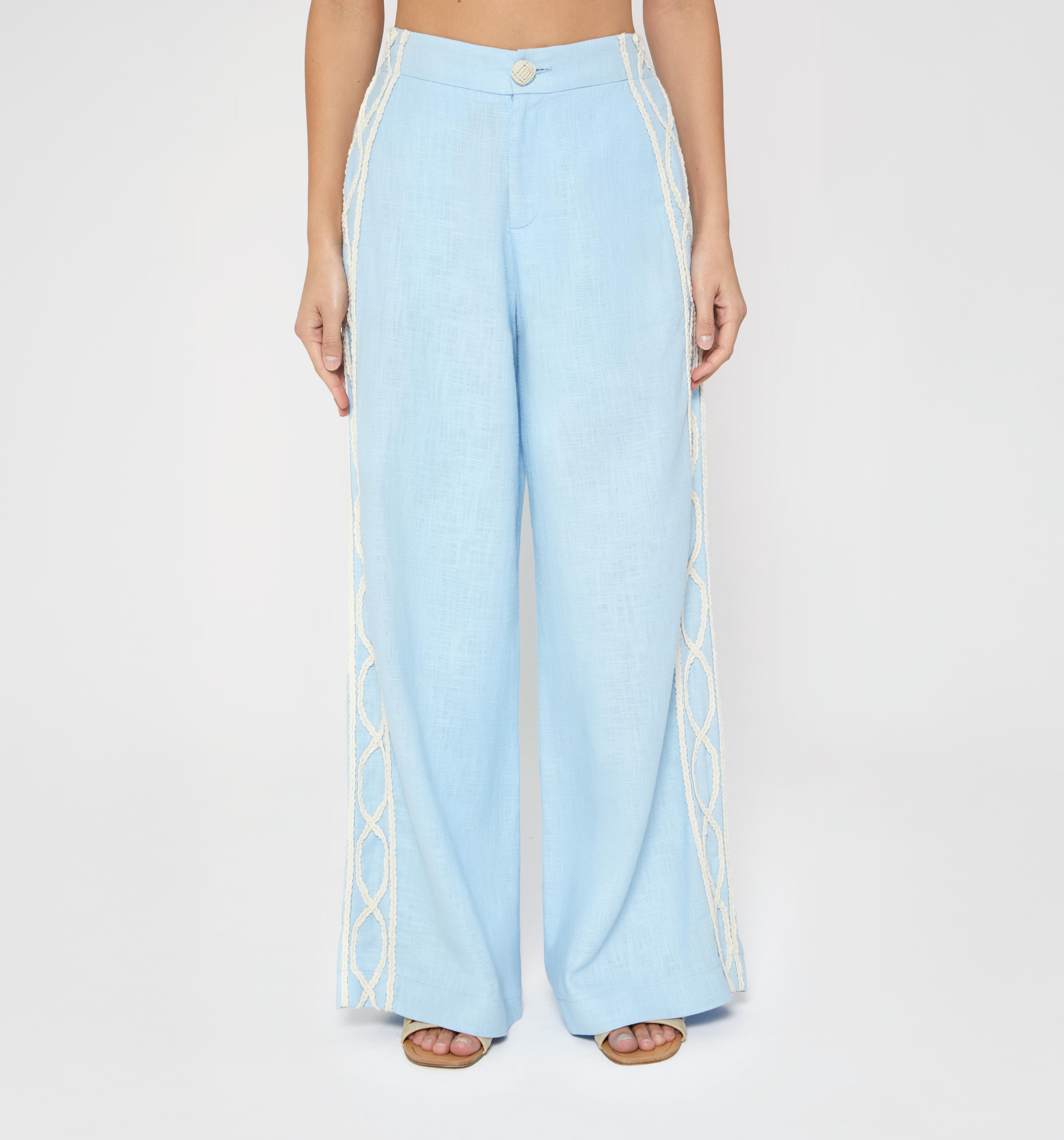 Pantalon Palazo Trensa En El Lateral