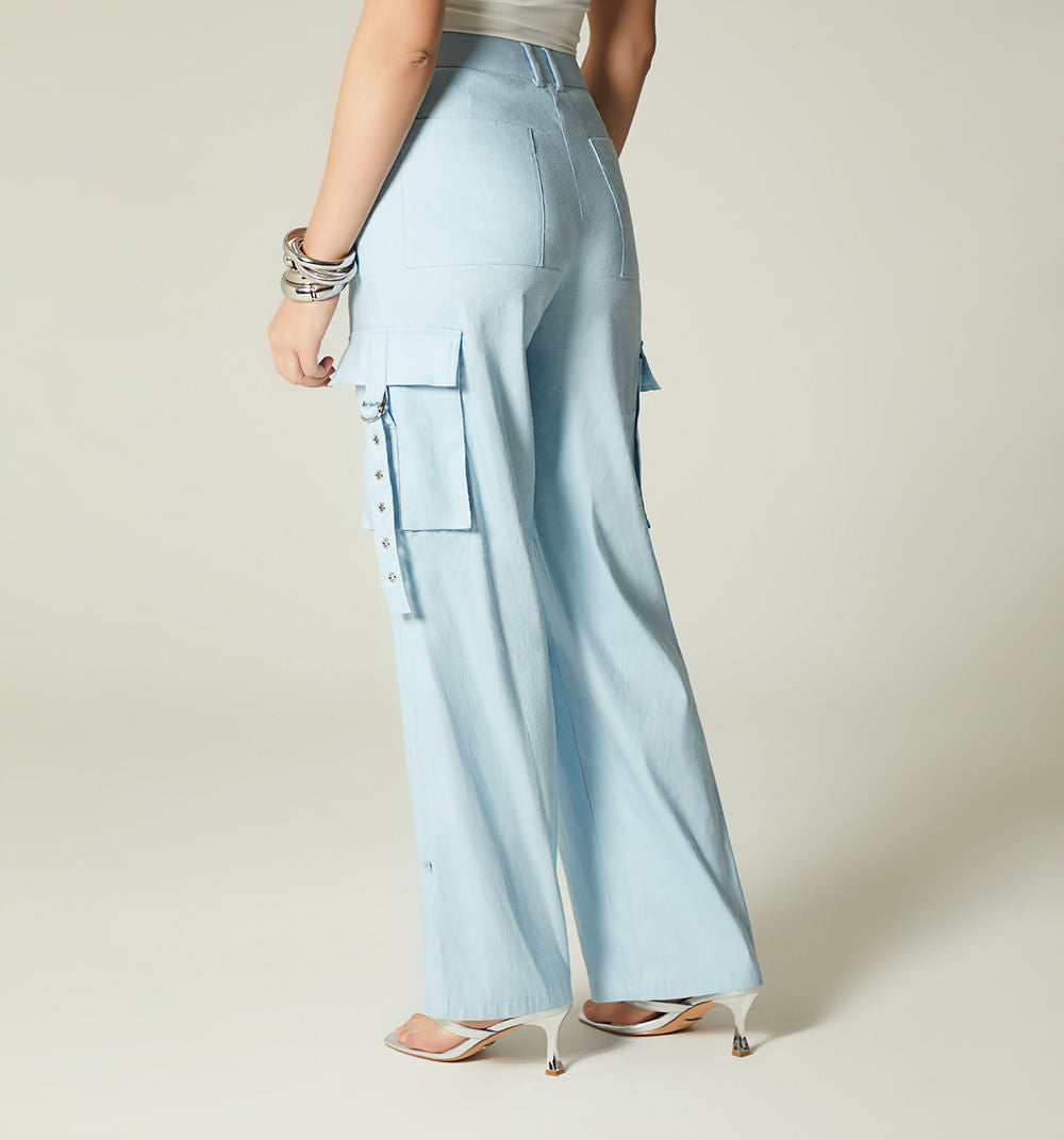 Pantalon Tiro Alto Cargo