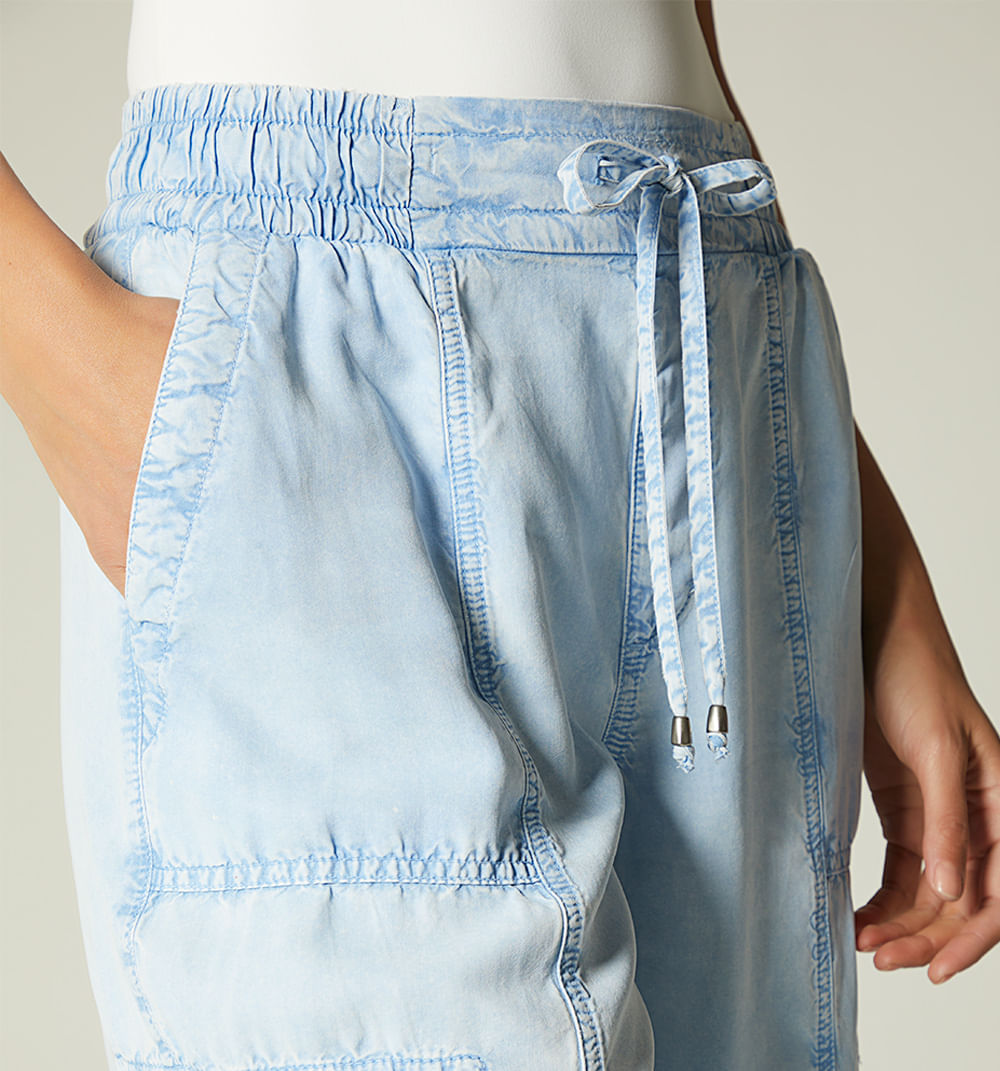 Pantalon Tiro Alto Tipo Jogger
