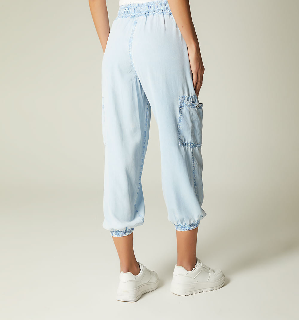 Pantalon Tiro Alto Tipo Jogger