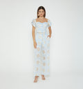 Pantalon Palazzo Con Escalerilla