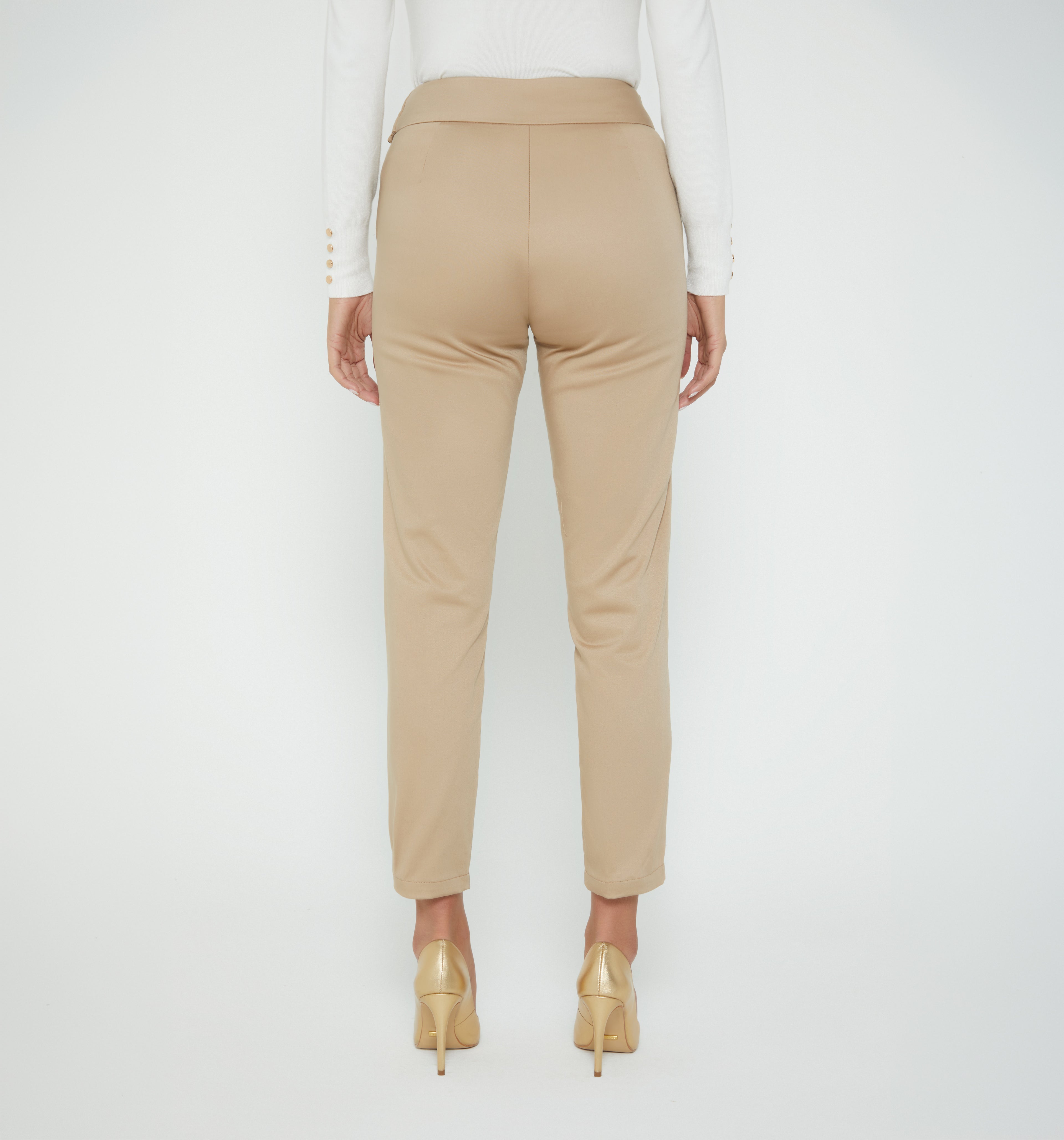 Pantalon Tiro Alto Pretina Ancha S029021