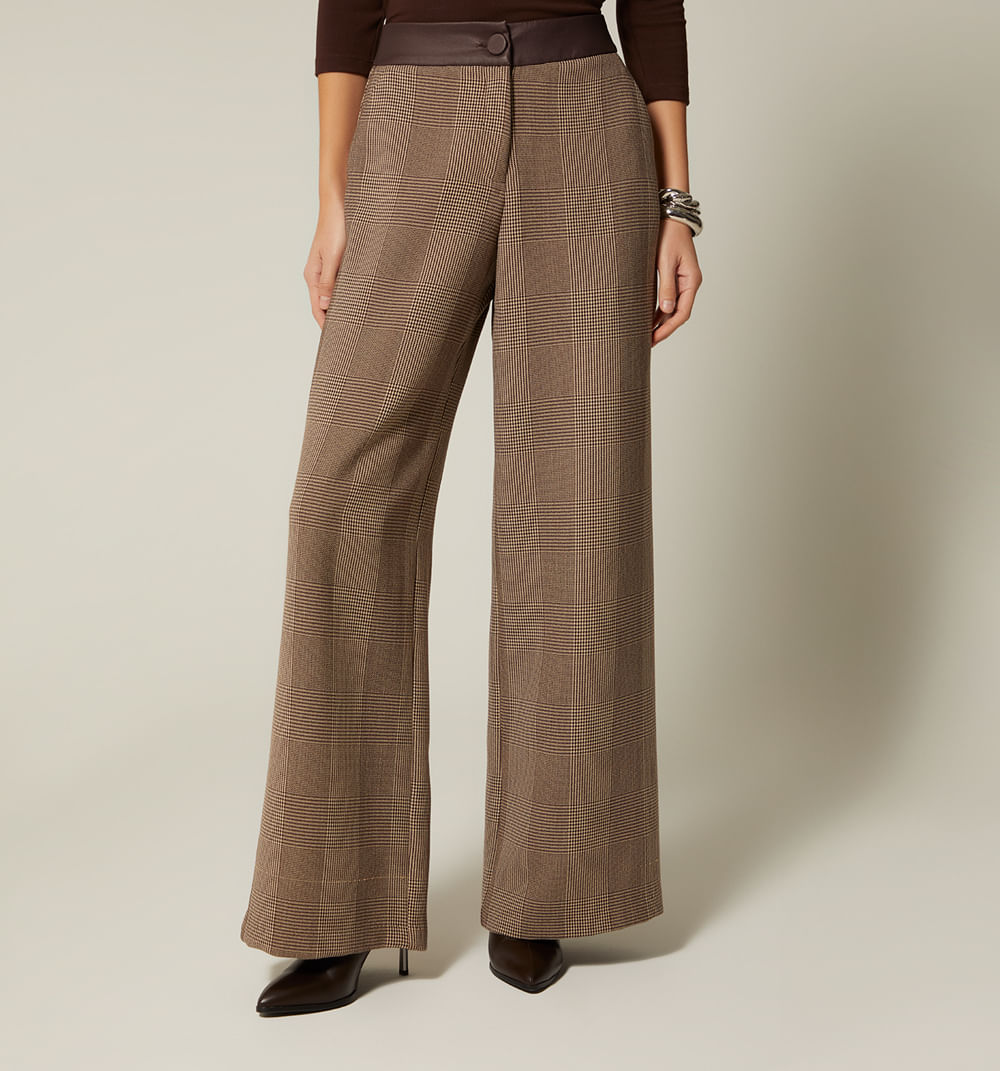 Pantalon Tiro Alto - Beige