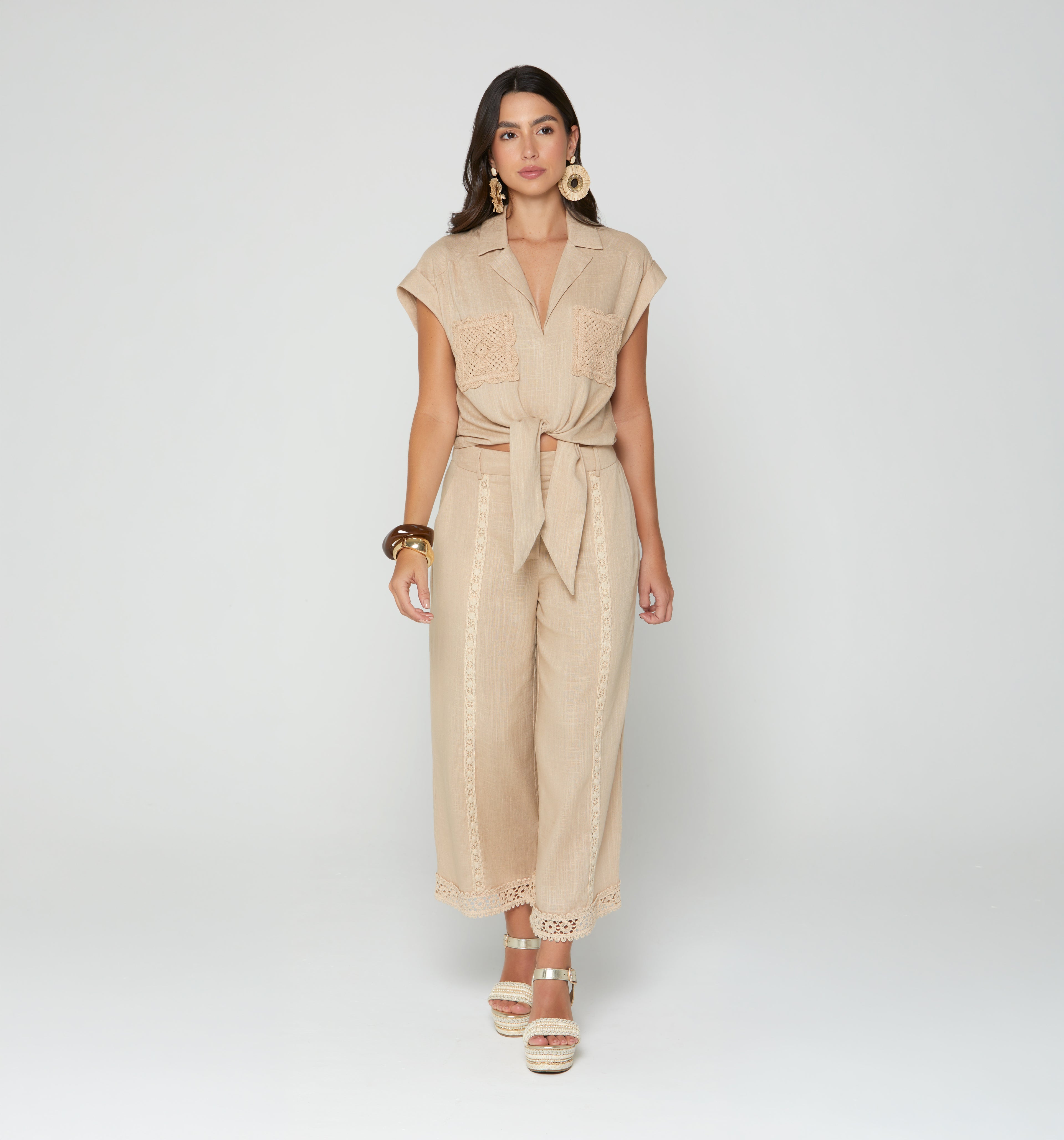 Pantalon Tiro Alto Culotte