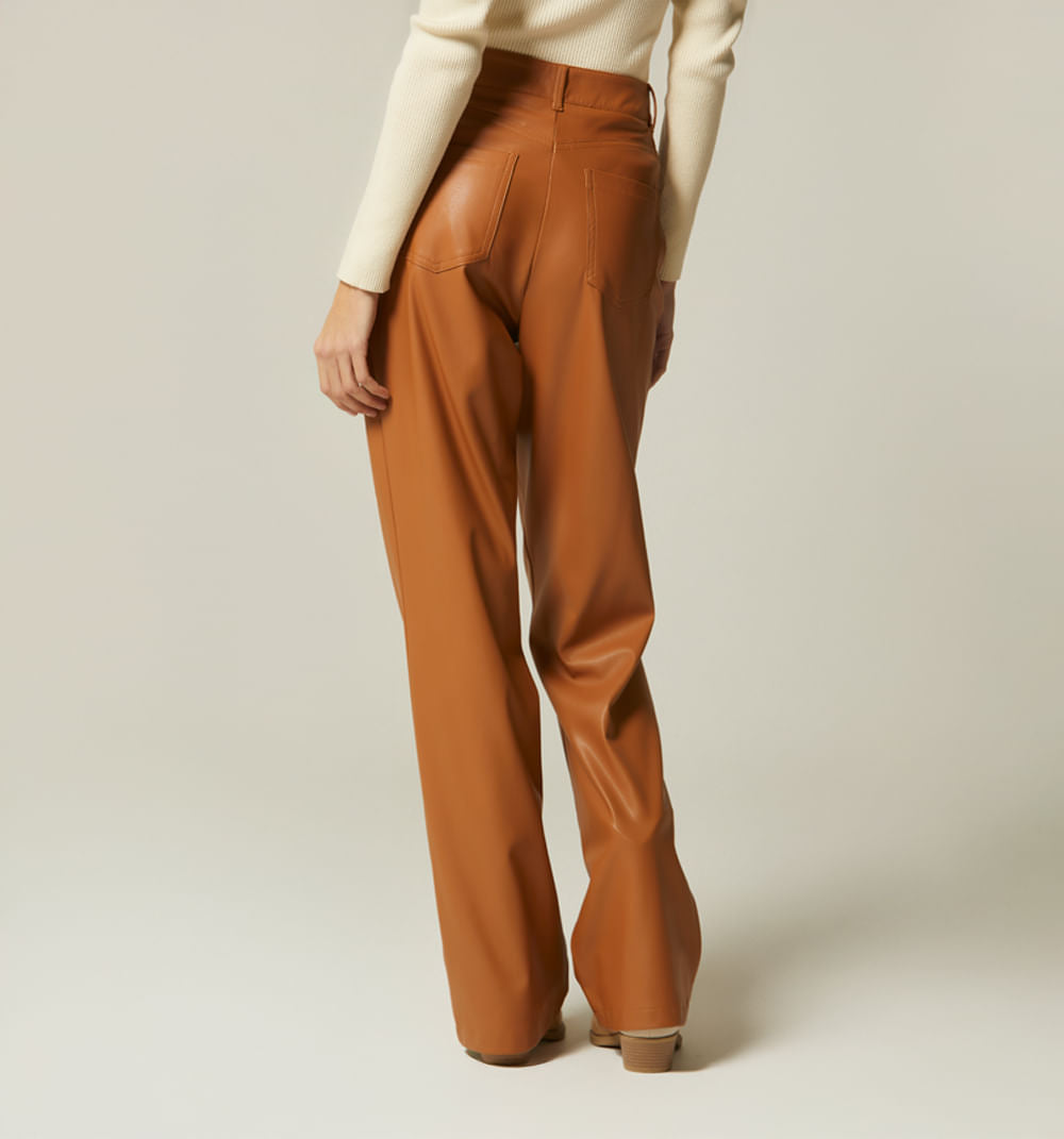 Pantalon Tiro Alto - Tierra