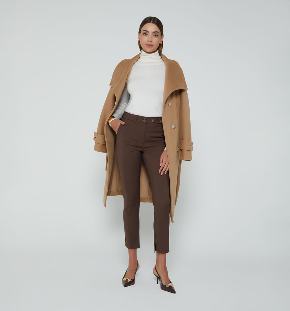 Pantalon Pretina Con Broches