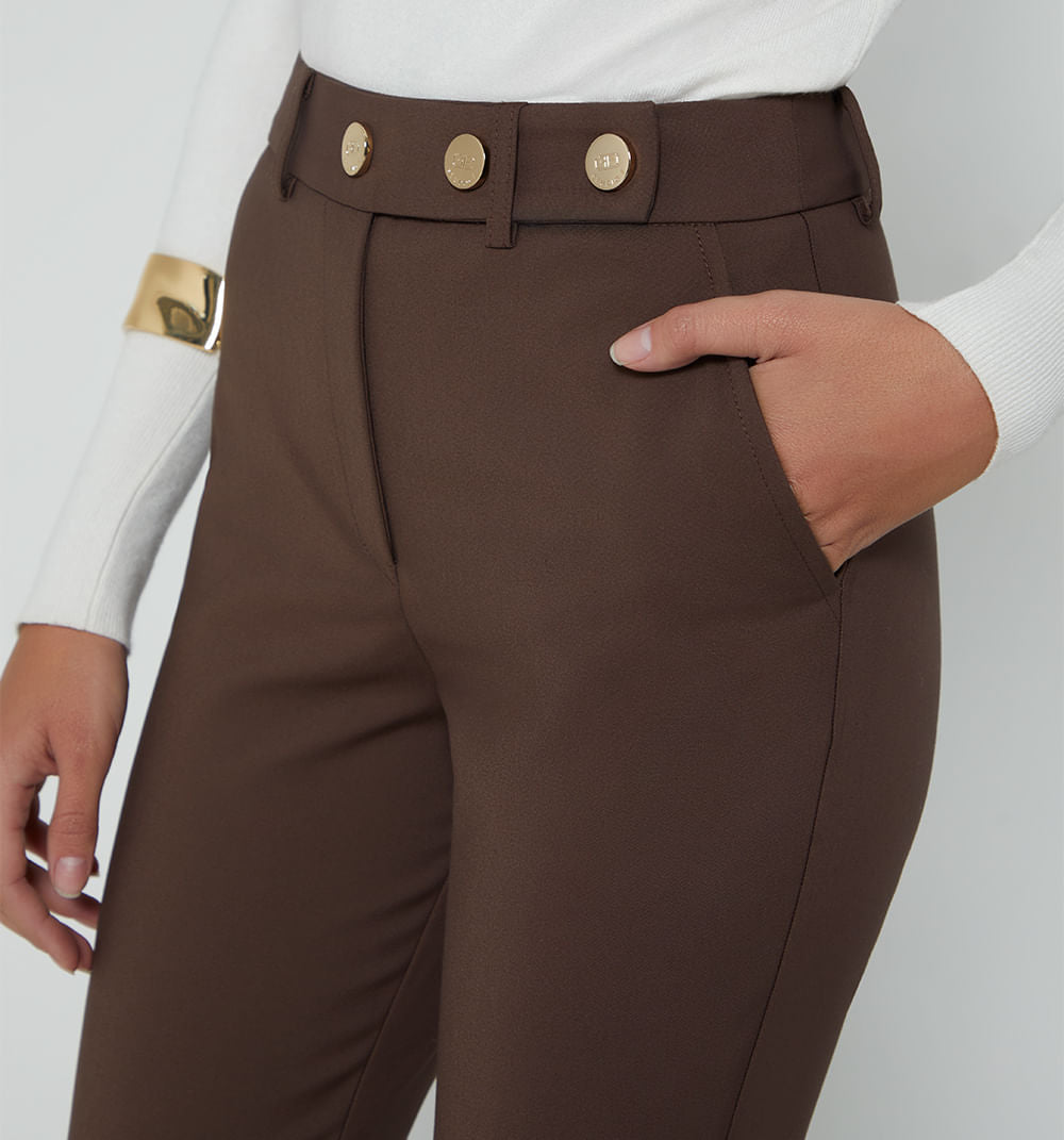 Pantalon Pretina Con Broches