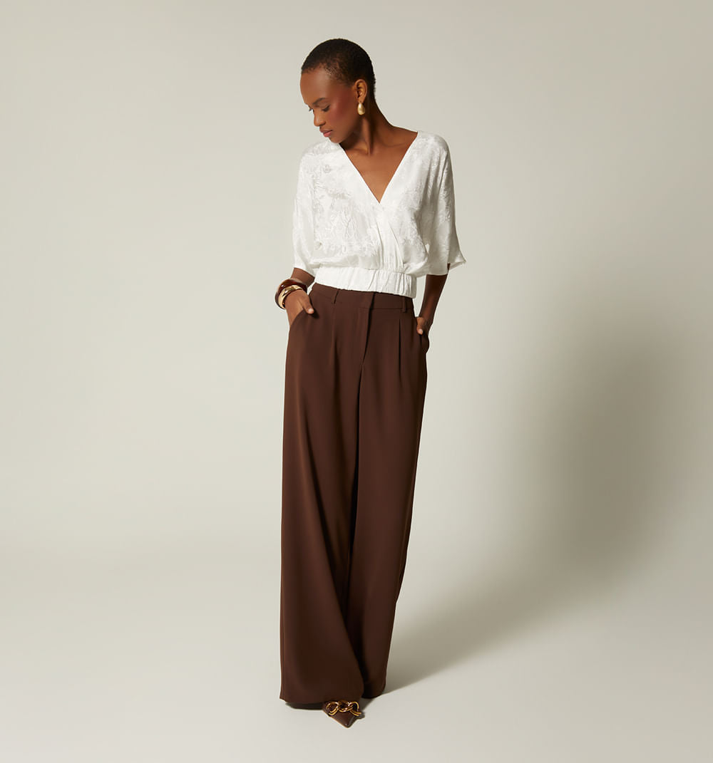 Pantalon Palazo Tiro Alto