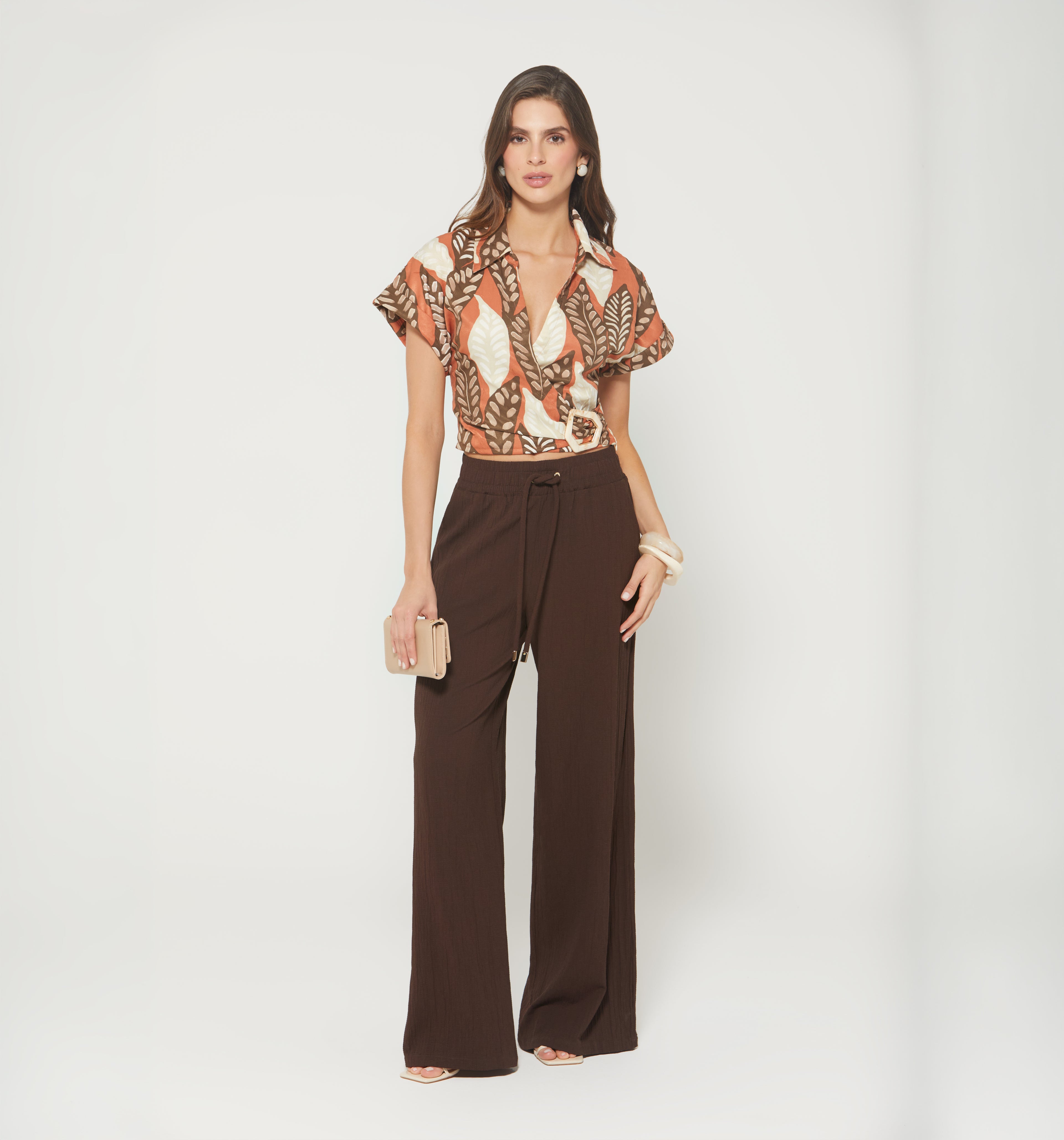 Pantalon Palazo Tiro Alto