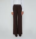 Pantalón Recto Pretina En Pu