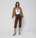 Pantalón Capri Con Cinturón