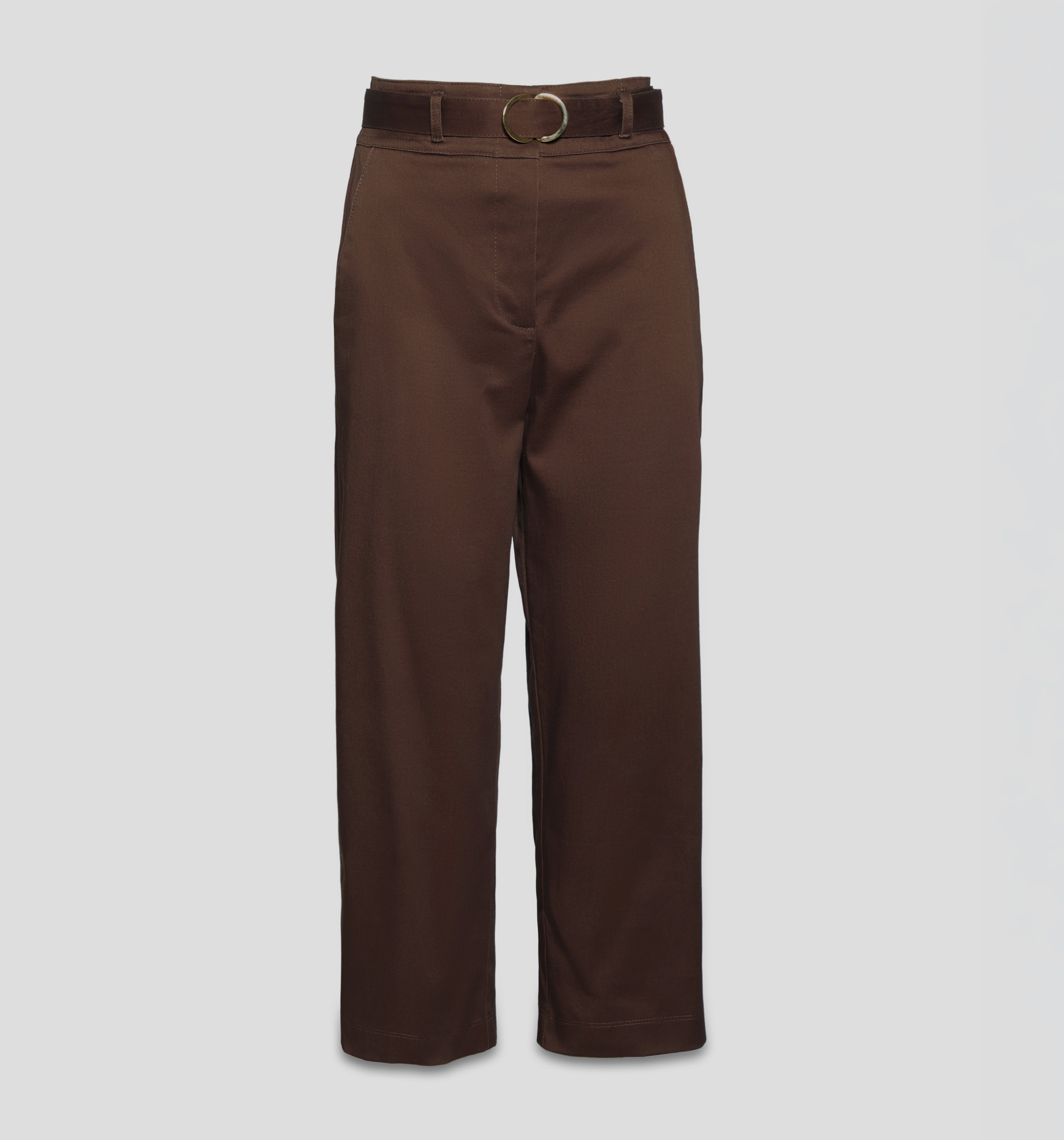Pantalón Capri Con Cinturón