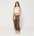 Pantalon Barrel,Bolsillos Cargo