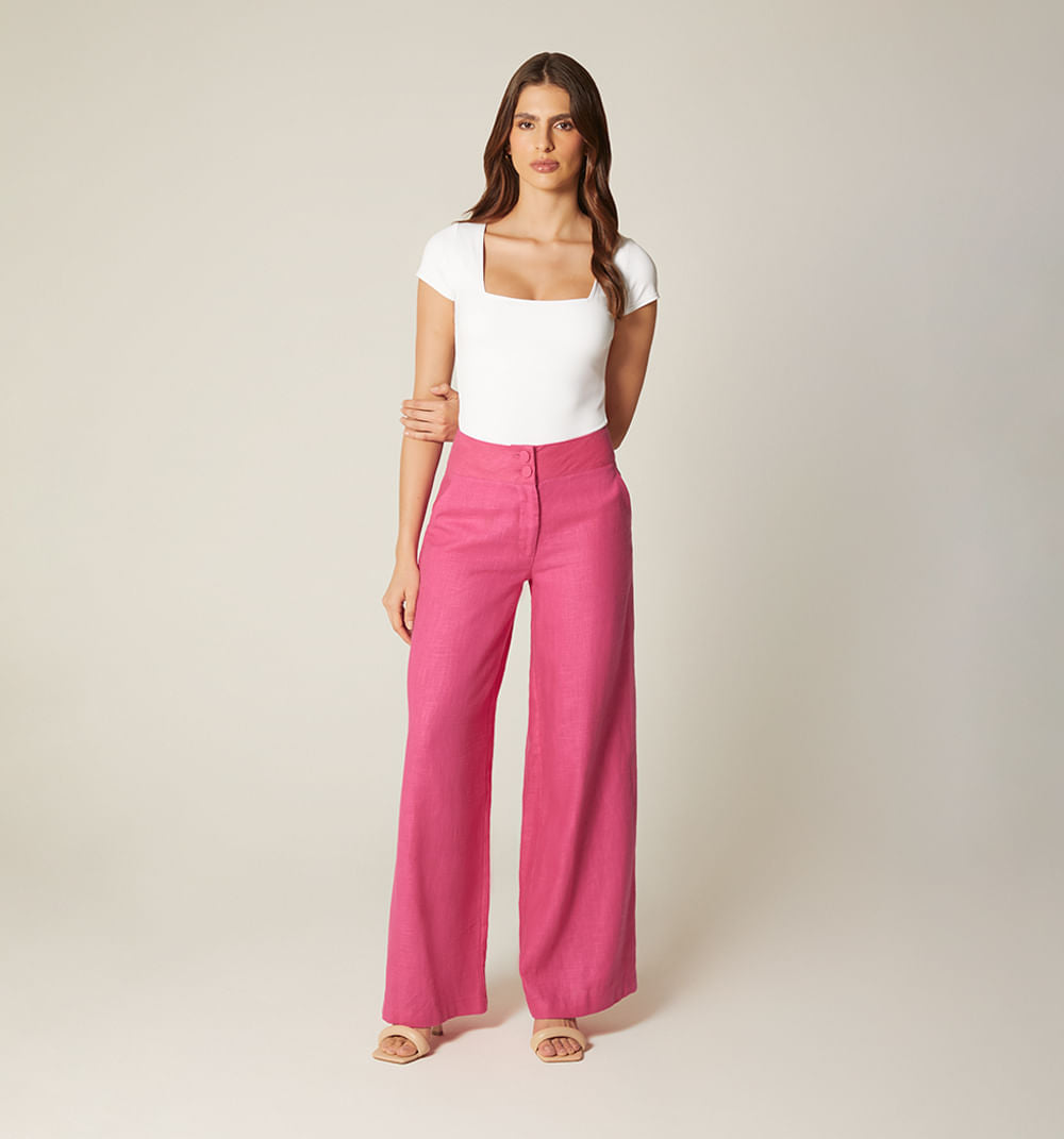 Pantalon Palazo Tiro Alto S028968