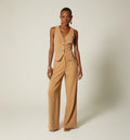 Pantalon Tiro Alto - Gris