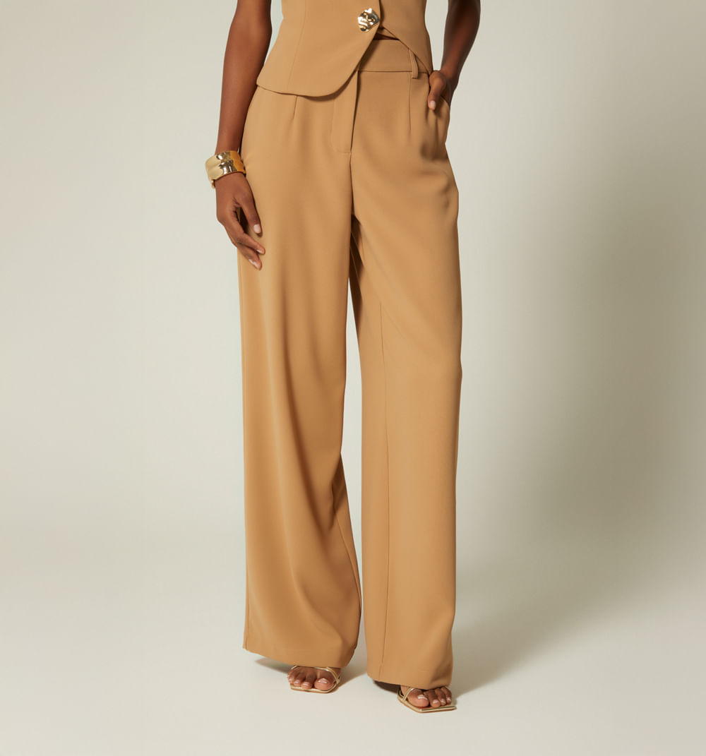 Pantalon Tiro Alto - Gris