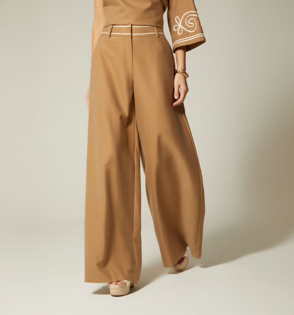 Pantalon Mega Palazo Tiro Alto