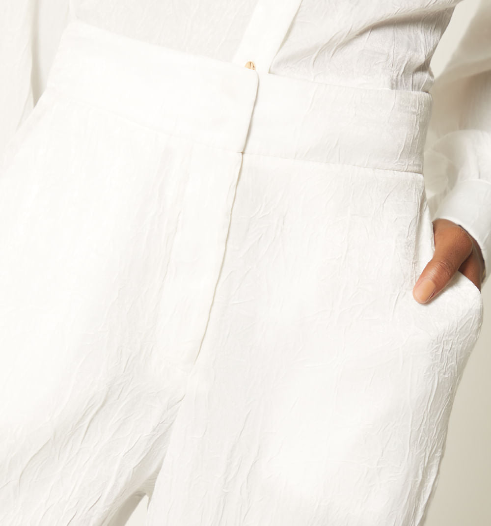 Pantalon Palazzo Tiro Alto