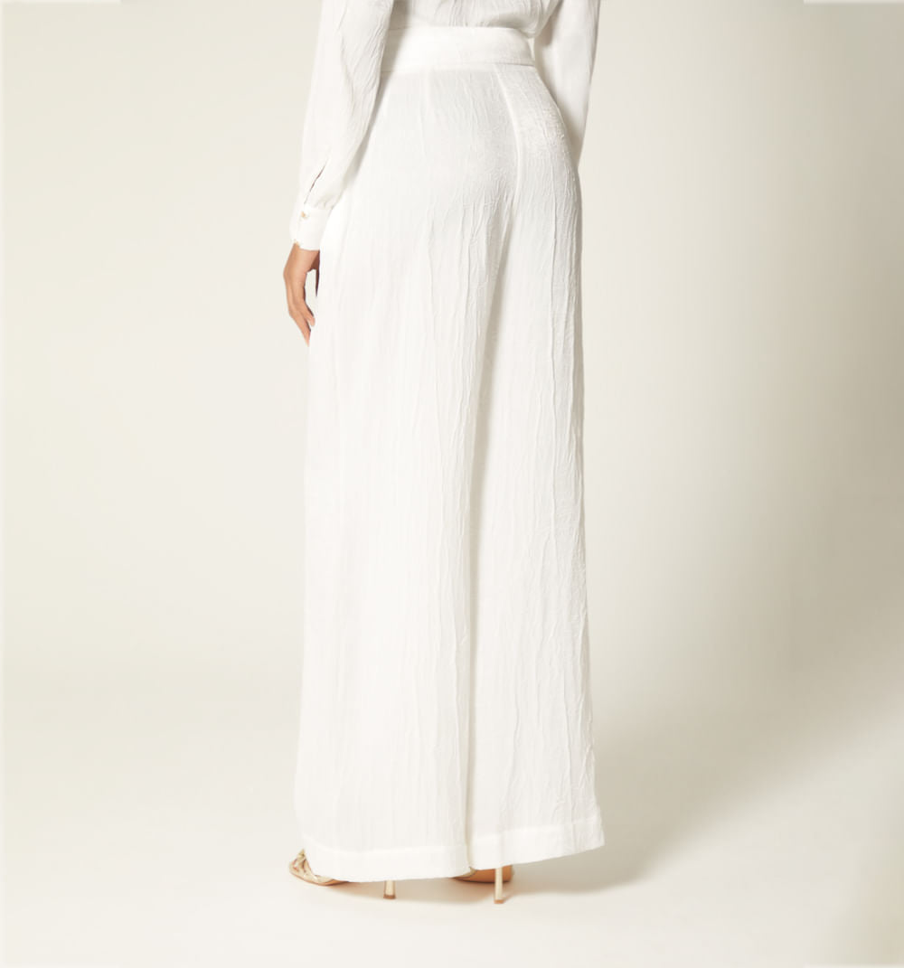 Pantalon Palazzo Tiro Alto