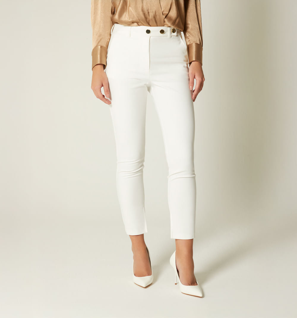 Pantalon Pretina Con Broches