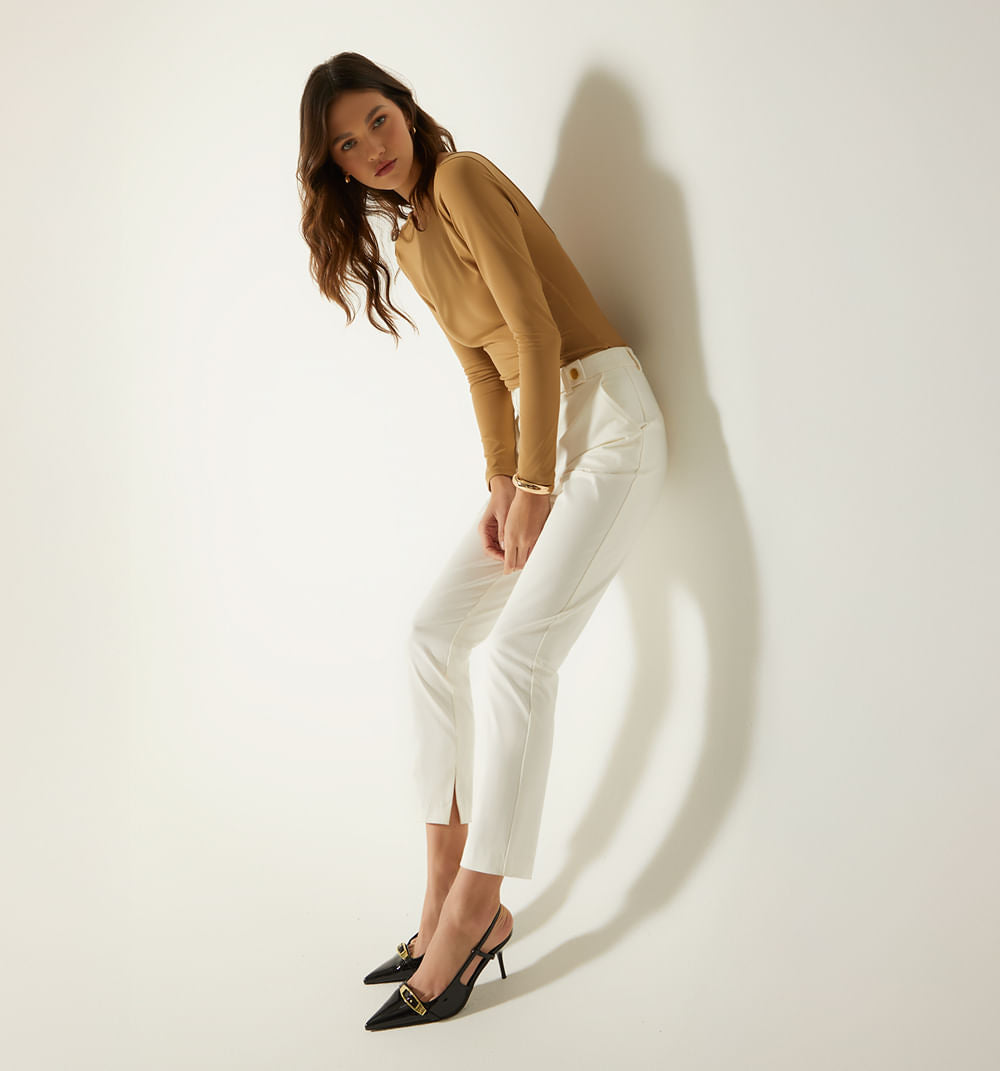 Pantalon Pretina Con Broches