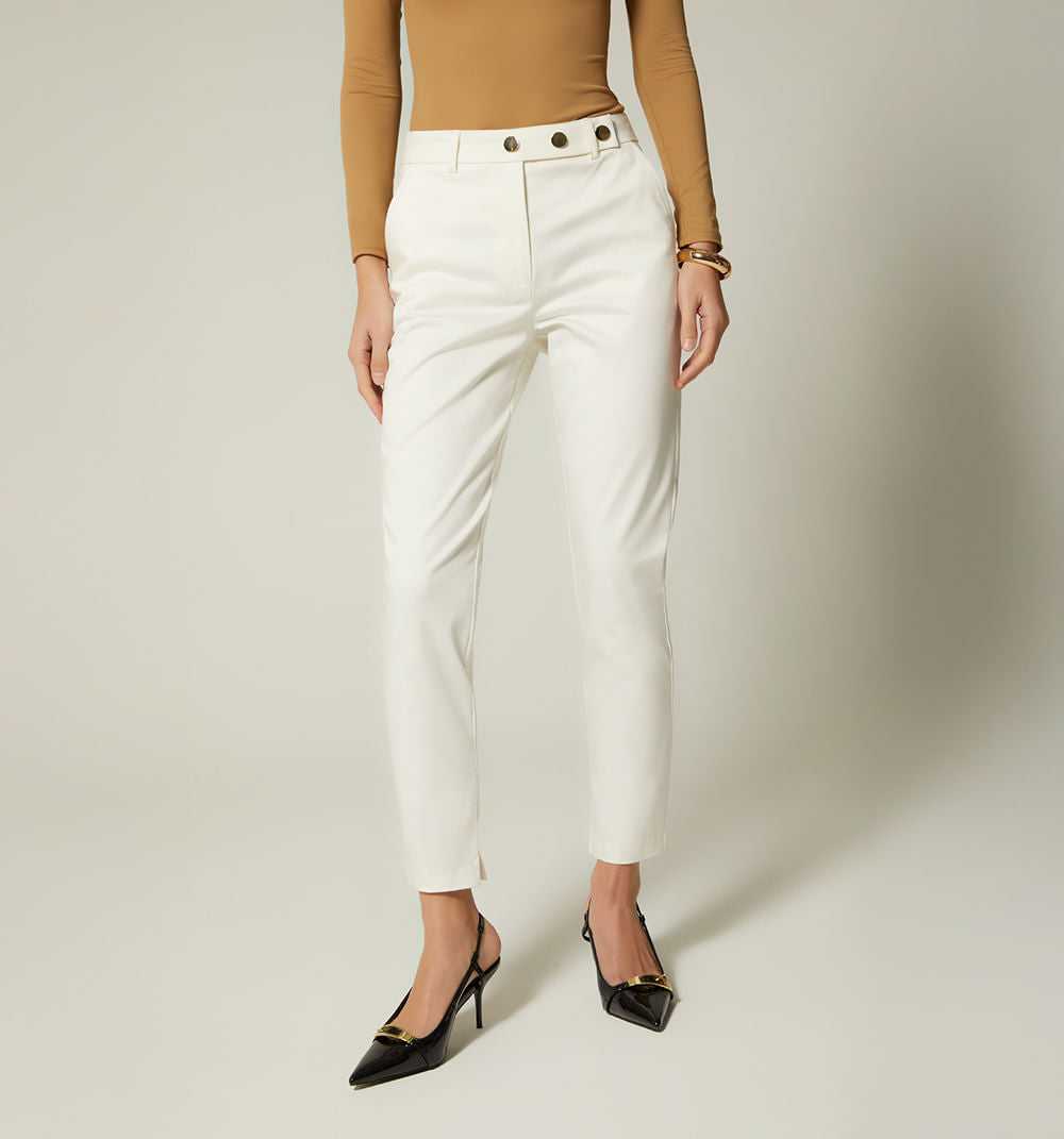 Pantalon Pretina Con Broches