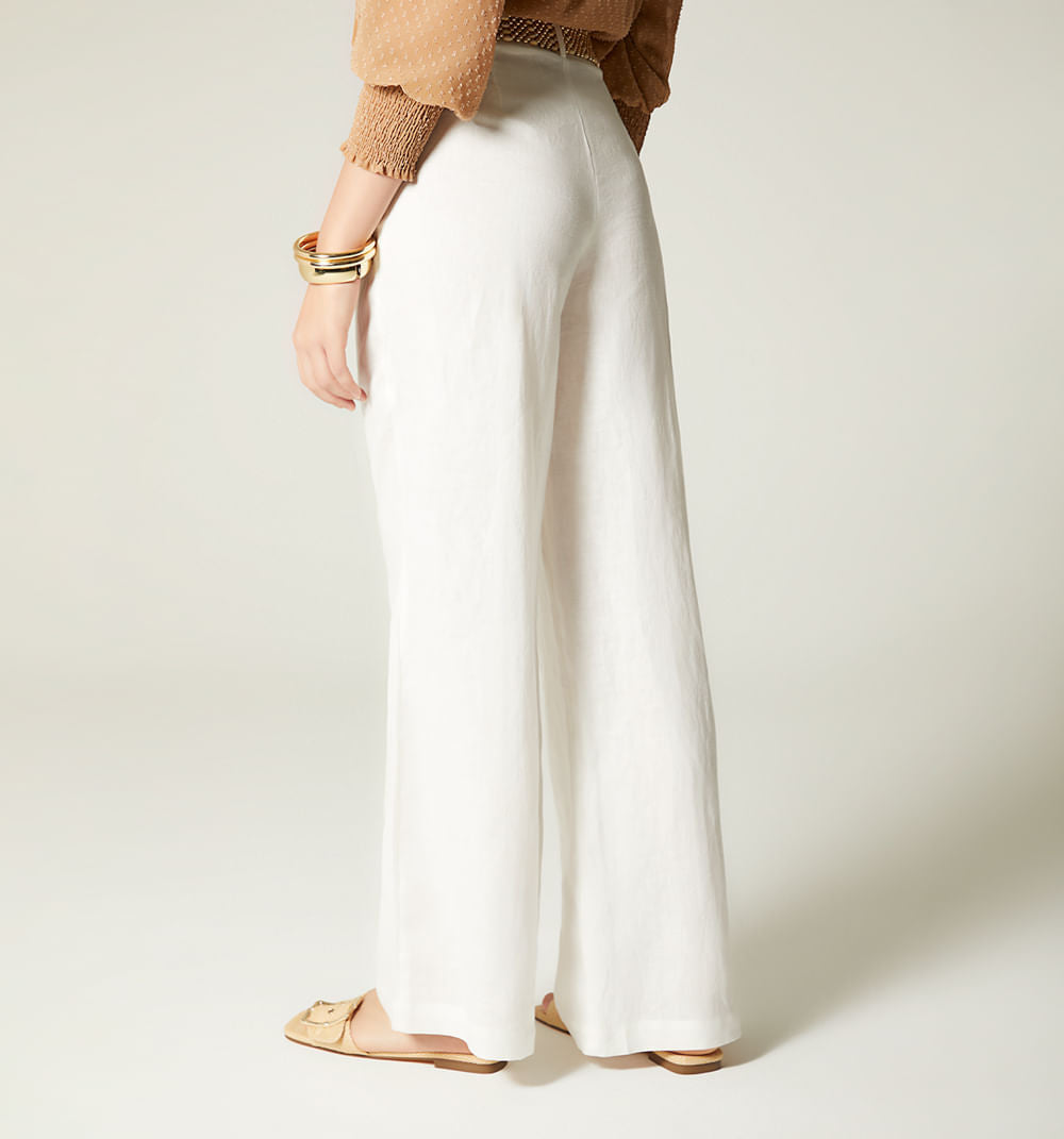 Pantalon  Tiro Alto Con Correa