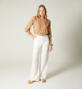 Pantalon  Tiro Alto Con Correa