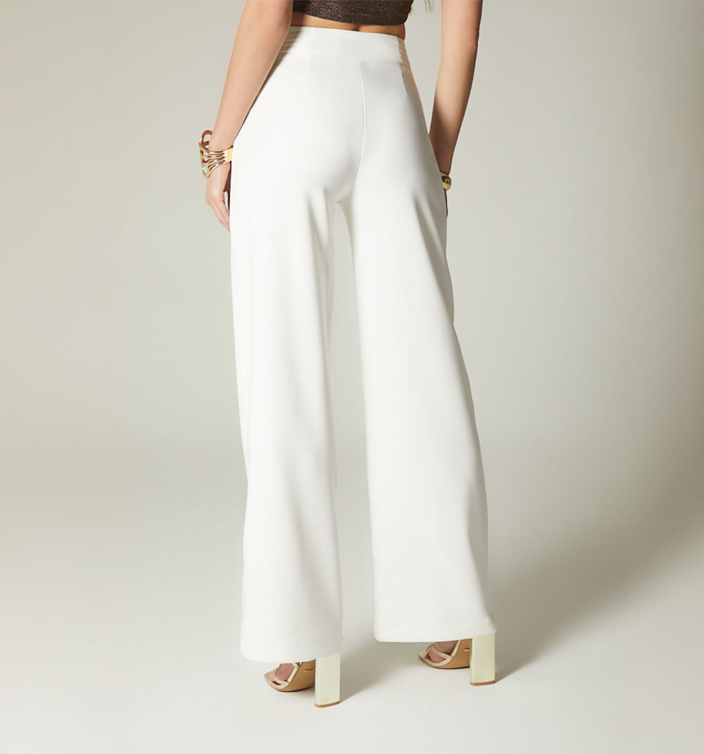 Pantalon Palazzo Tiro Super Alto