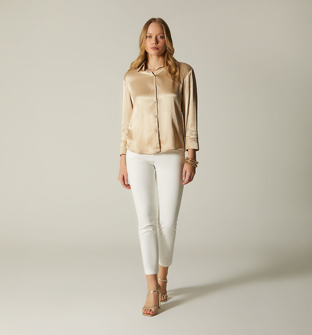 Pantalon Tiro Alto Con Correa S028909