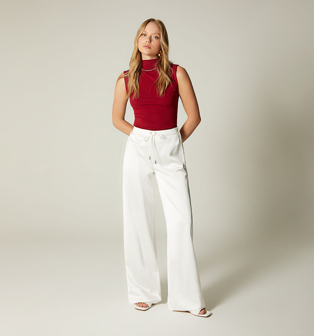 Pantalon Palazo Solido