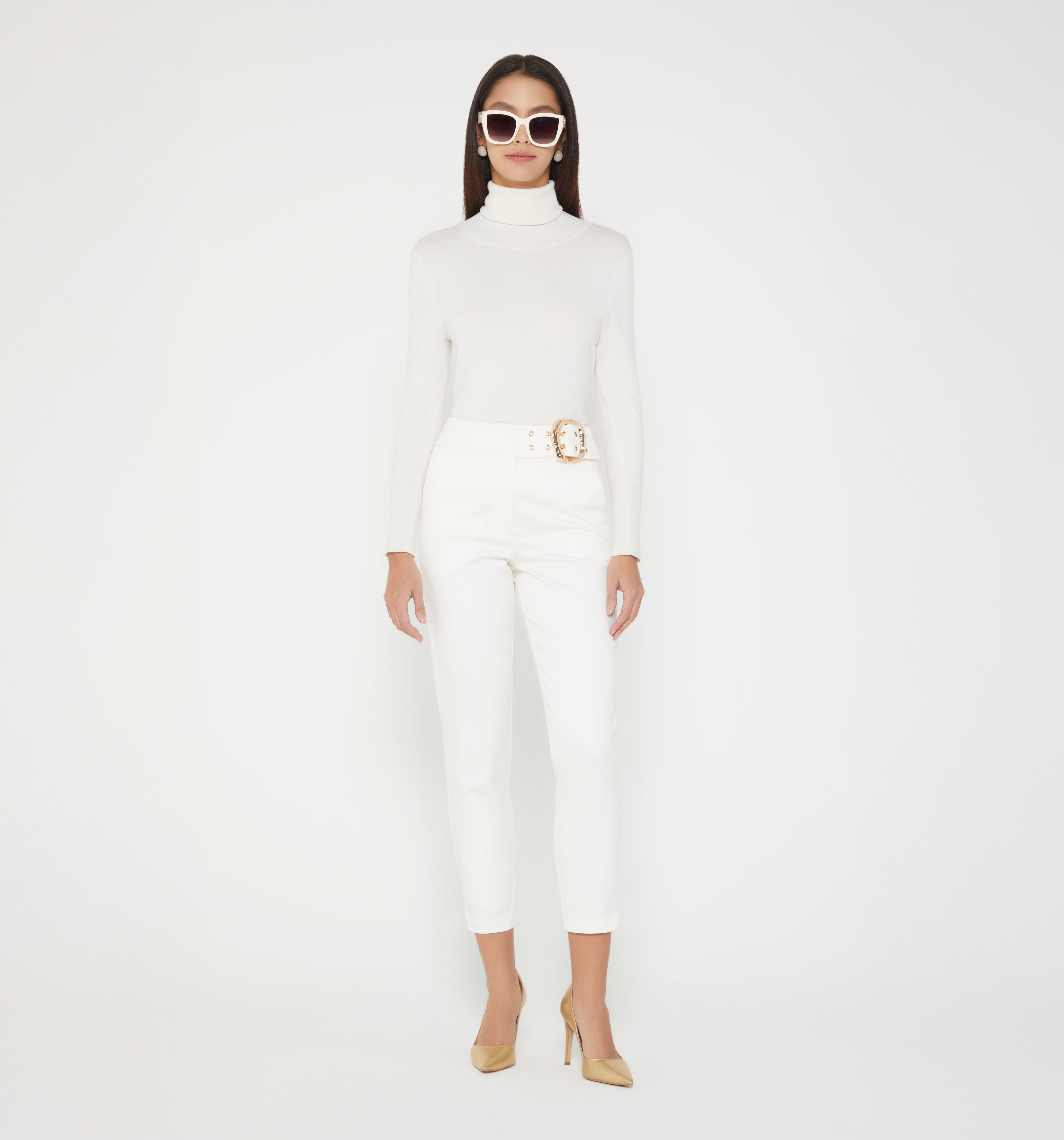 Pantalon Tiro Alto Pretina Ancha S029021